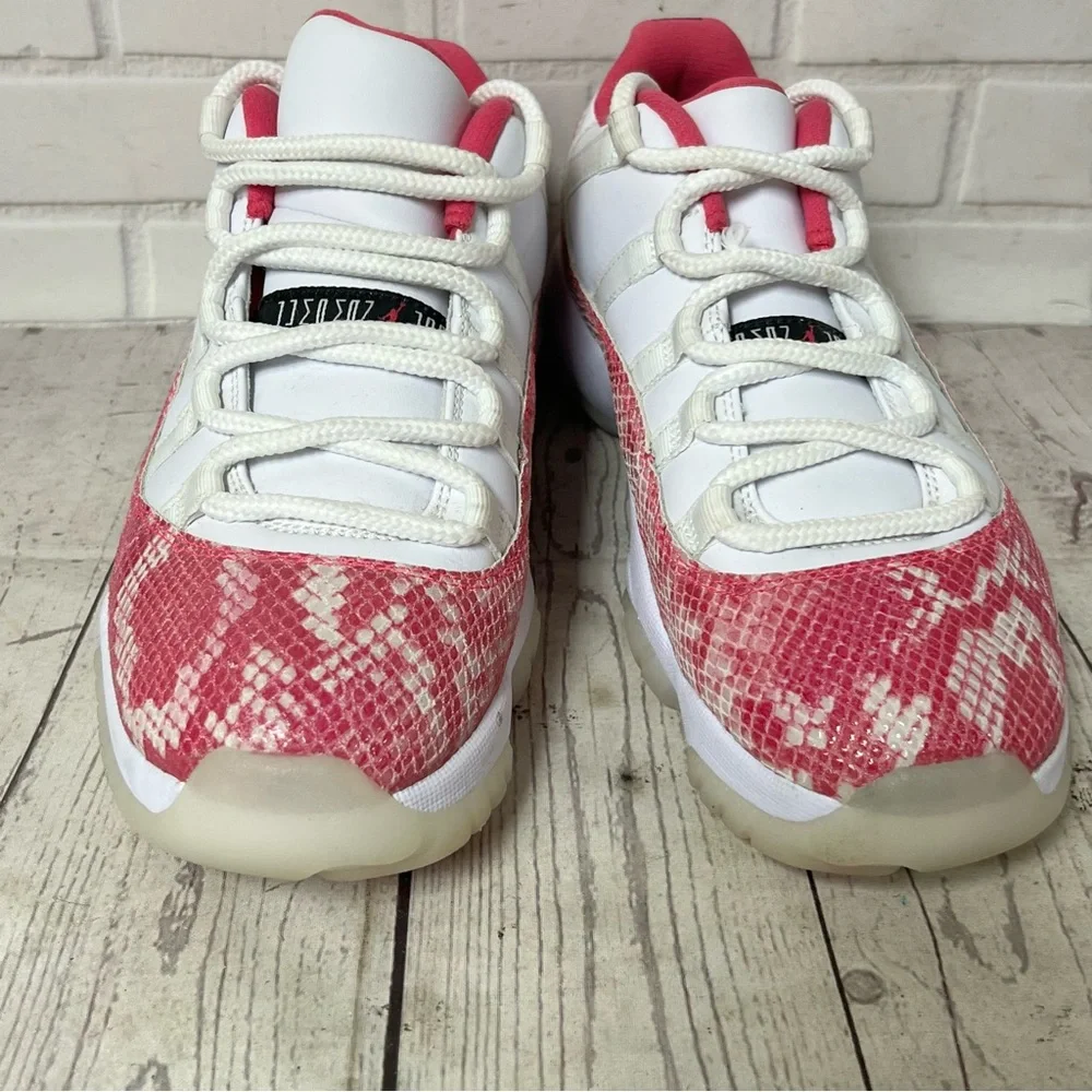 Nike Air Jordan 11 Low Retro XI Pink  Snakeskin AH7860-106 Womens Size 8 - Picture 14 of 14